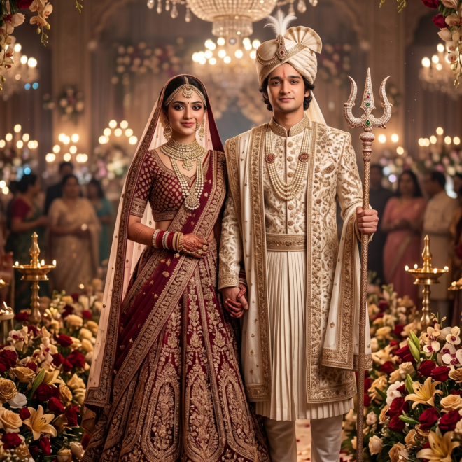 Traditional Wedding Couple