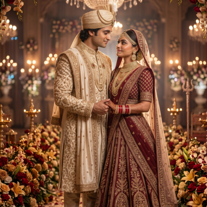 A Moment of Wedding Romace