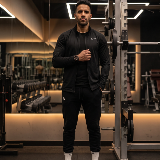 Fit young man standing