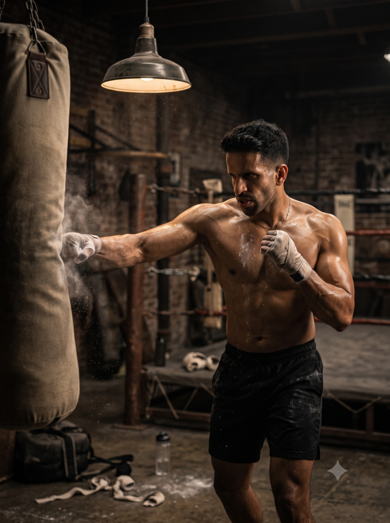 GYM boy boxing training