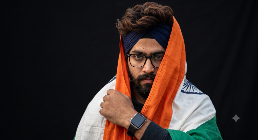 Tiranga Style Portrait