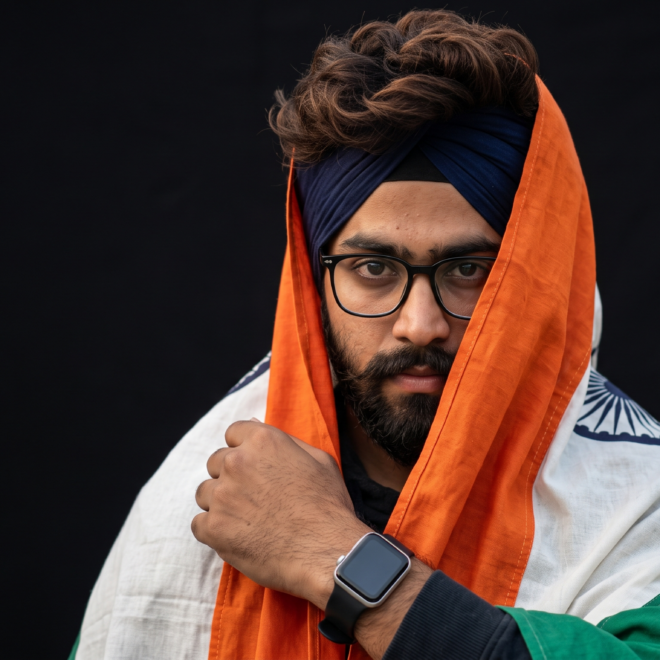 Tiranga Style Portrait