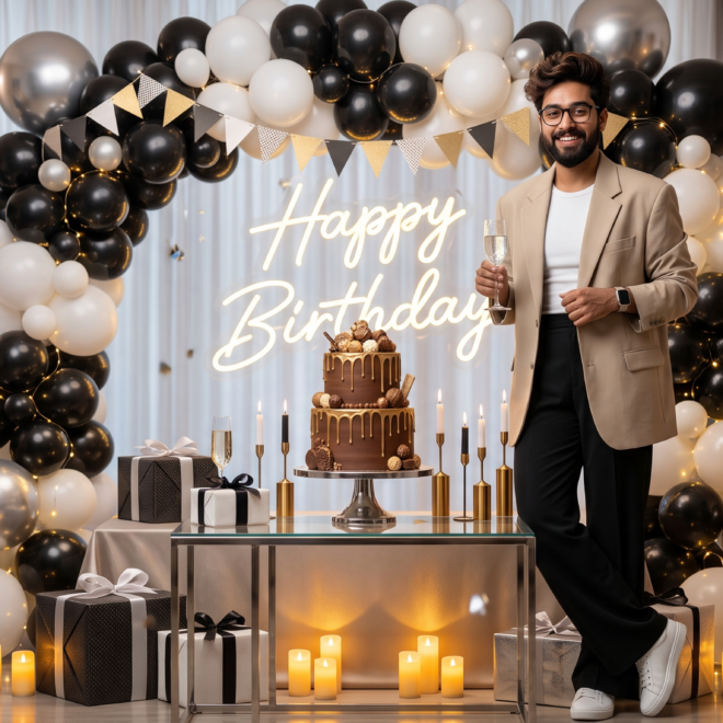Elegant birthday celebration