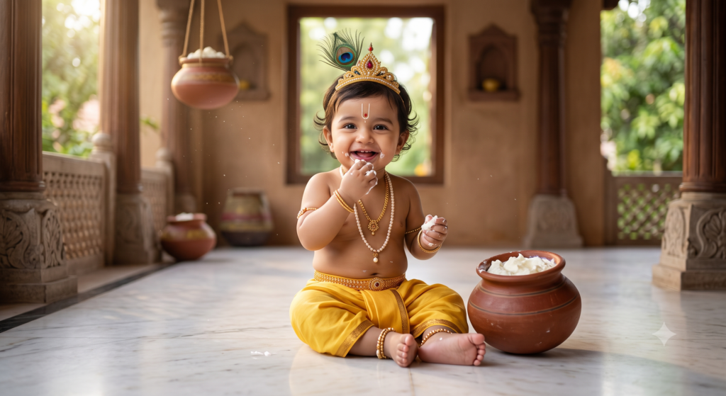 Baby Krishna Ai Prompt