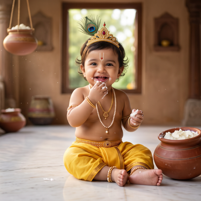 Baby Krishna Ai Prompt