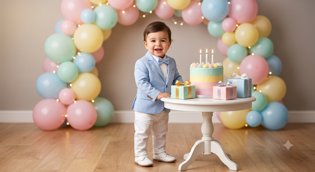 birthday boy celebration moment