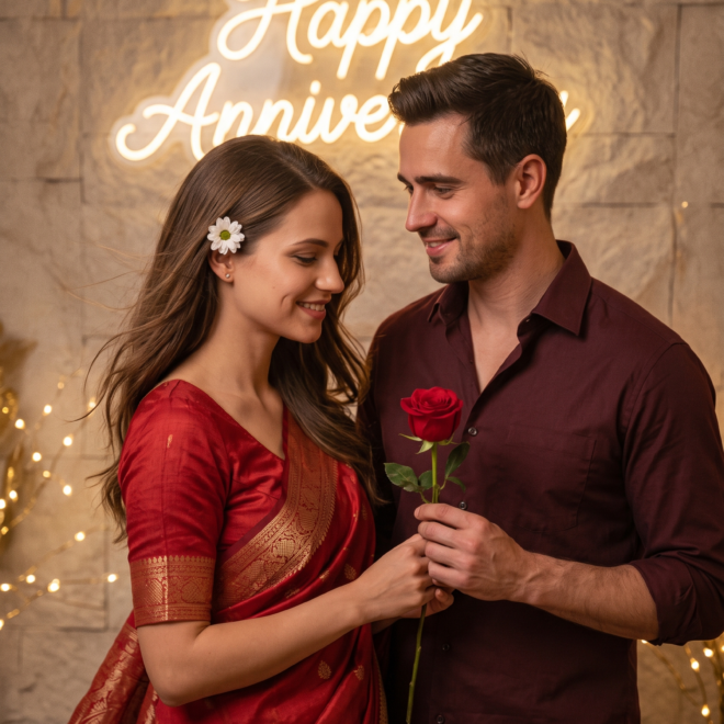 Retro vintage-inspired wedding anniversary