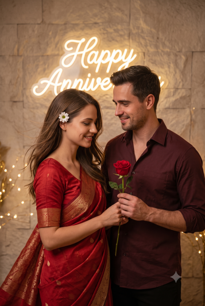 Retro vintage-inspired wedding anniversary