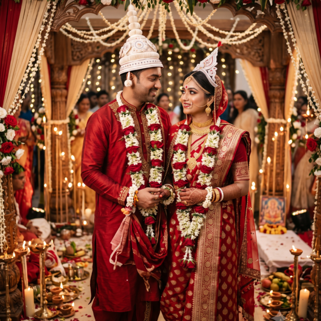 Bengali wedding Couple