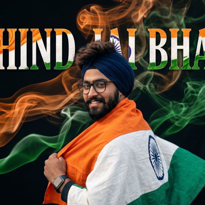 JAI HIND JAI BHARAT Pose