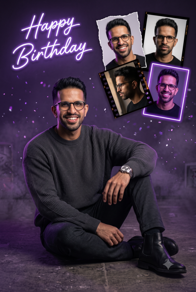 birthday photo college